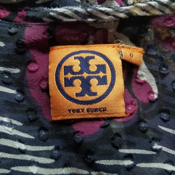 Tory Burch Floral Printed Silk Top - 0 - Picture 5 of 7